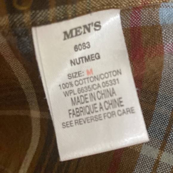 Woolrich mens shirt button down  M plaid  fall casual office Grandpa Y2k - Picture 7 of 8